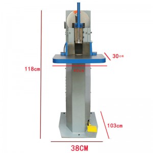 JR-S400 Μεγάλη πλατφόρμα Ηλεκτρική μηχανή κοπής κάθετης γωνίας Στρογγυλή γωνιακή μηχανή κοπής