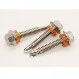 Εξάγωνη φλάντζα από ανοξείδωτο ατσάλι-βίδες στερέωσης