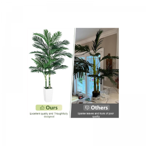 Χρυσοί φοίνικες από ζαχαροκάλαμο Τεχνητός εσωτερικός χώρος