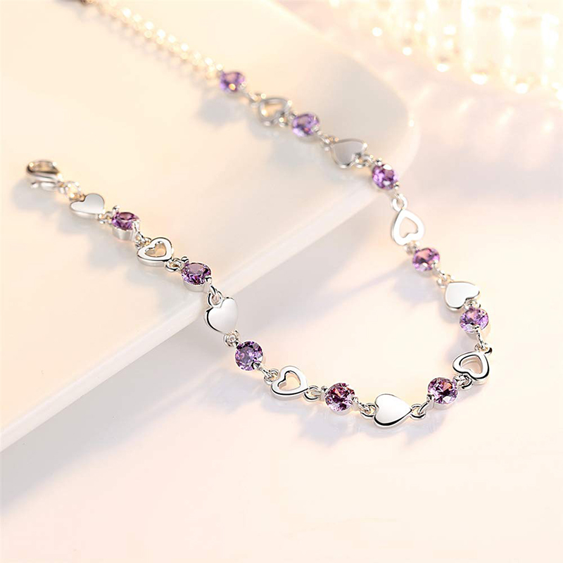 Βραχιόλι Hongde Love Heart Chain Chain Βραχιόλι βραχιόλι