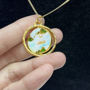 Αναστρέψιμο προσαρμοσμένο μενταγιόν με κρεμαστό κόσμημα