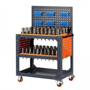 Gray Bossed Bench Vise Table Cart