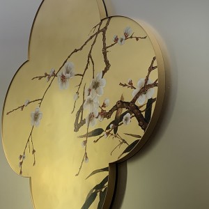 Zotye από ανοξείδωτο χάλυβα χρυσό ηλεκτρολυωμένο κινέζικο-Στυλ με μοτίβο από ανοξείδωτο χάλυβα διακοσμητικά αντικείμενα