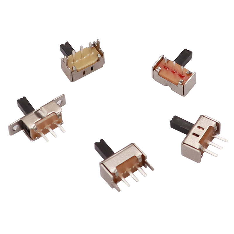 Slide Switch SS12D07 για μικρές οικιακές συσκευές, 2-ταχύπλοο μονό-σειρά 3-Pin Horizontal, ζώνη κατακόρυφο