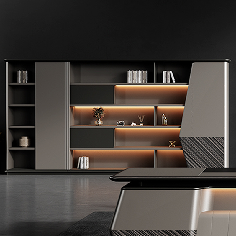 Μοντέλο DBT006 Luxury Panel-Στυλ Διευθυντής Ενιαίο Εκτελεστικό Γραφείο, Πρόεδρος\'s Μεγάλο Γραφείο με Σετ Καρέκλας, Boss Desk