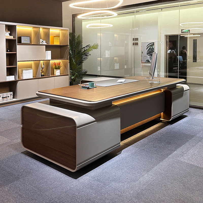 Μοντέλο DBT008 Executive Desk, Πρόεδρος/Chairman Office Desk, Premium Large Manager Desk με Σετ καρέκλας γραφείου για Manager\\Γραφείο του