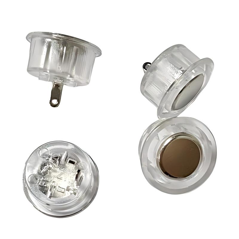 Διακόπτης τακτ (χωρίς φως) 12mm σε εσοχή για ντουλάπες και ντουλάπια, αφής 5V-ελεγχόμενο ρυθμιζόμενο φως LED με αισθητήρα κίνησης